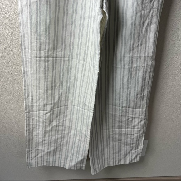 New Rebecca Taylor Striped Wide Leg Suit Pants Snow and Black NWT Women’s 0 - Picture 9 of 14